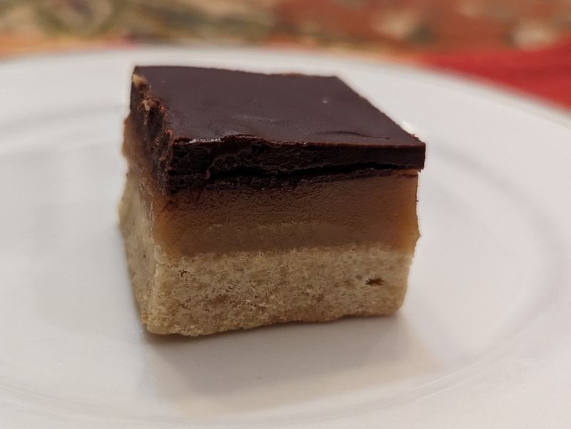 Millionaire shortbread square